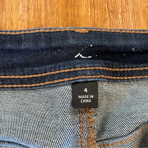 INC Women's Distressed Blue Skinny Mid Rise Jeans Size 4 - Picture 3 of 11